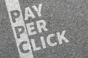 Visual representation of pay-per-click advertising focused on driving local foot traffic.